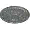 Ekena Millwork Tristan Ceiling Medallion (Fits Canopies up to 5 1/2"), Hand-Painted Platinum, 26"OD x 3"P CM26TNPLS - alternate 3